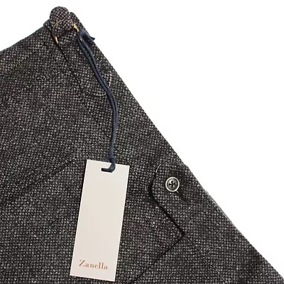 Zanella NWT Causal / Dress Pants Size 36 US Nico In Gray Cotton Wool Blend • $187.49