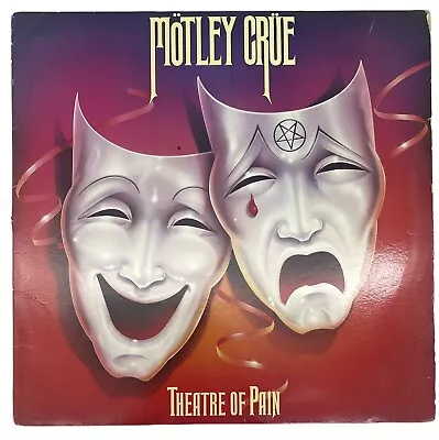 MOTLEY CRUE - Theatre Of Pain 1st Press 1985 LP Vinyl • $31.50