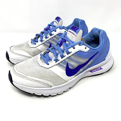 Nike Air Relentless 5 Women's Size 7.5 Blue White Running Shoes 807098-102 • $19.99