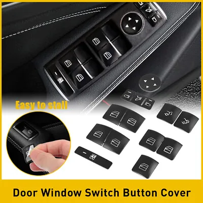 Fits Mercedes Benz C E Class GLA Car Door Lock Unlock Switch Button Cover Trim • $12.99