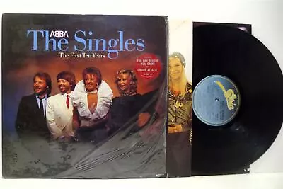 ABBA The Singles - The First Ten Years 2X LP EX/VG+ ABBA 10 Vinyl Best Of Uk • £28.79