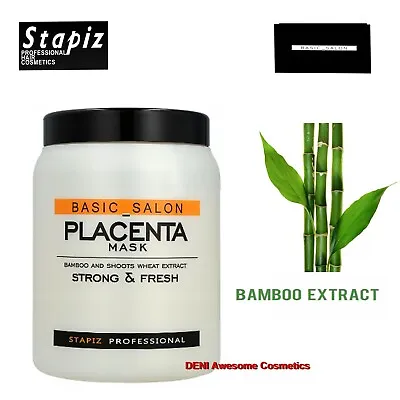 Stapiz Basic Salon PLACENTA Mask Strong&Fresh-BambooWheat Extract For Damaged • £12.99