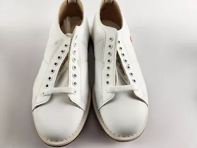 Vintage Linds Bowling Shoes Nos Pbs Mens Stock Pro White Size 8d • $49.99