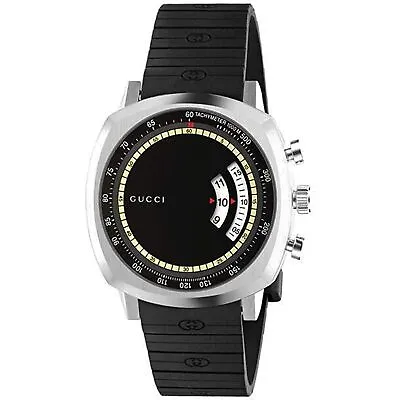 Gucci YA157301 Men's Grip Black Dial Quartz Watch • $795