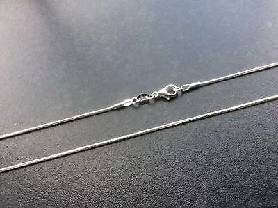 Genuine 925 Silver Snake 2mm Chain Necklace Lobster Clasp All Inch Sizes Uk • £6.95