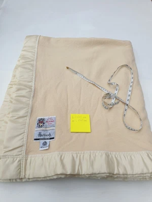 £180 • Buy Harrods Duchess  Super King 100% Merino Wool Blanket