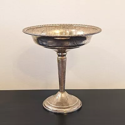 Vintage Sterling Silver Weighted Pedestal Compote Bowl Candy/Nut Dish 6  213g • $100