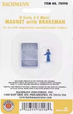 Bachmann - Uncoupling Magnet For Knuckle Couplers -- With Brakeman Figure - N • $7.64