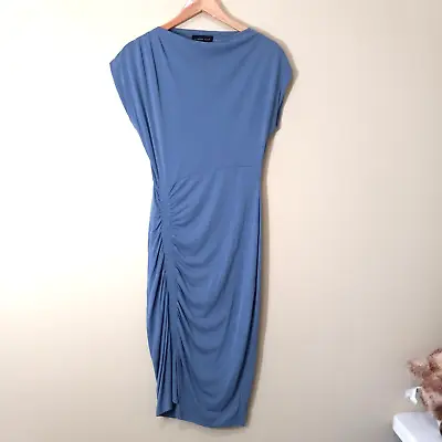 MUSTARD SEED Women's Blue Modal Blend Jersey Dress Party Career Size S • $27.99