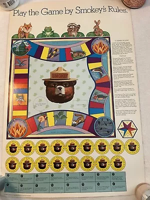 Play The Game By Smokey's Rules Vintage Smokey Bear Poster 19x28  • $24.99