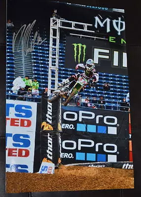 RYAN VILLOPOTO MID AIR  SIGNED 12x18 ACTION PHOTO- COA - ELI TOMAC COOPER WEBB • $44.99