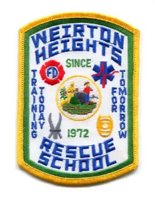 Weirton Heights Rescue School Fire Department EMS Patch West Virginia WV • $6.95