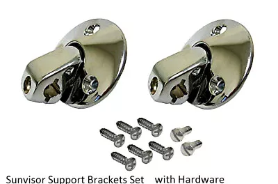 Sunvisor Support Swivel Bracket Set W/screws Sun Visor Camaro Chevelle Impala • $34.99