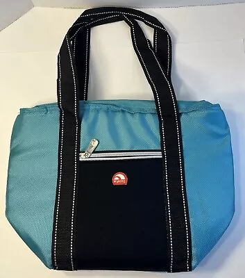 Igloo Cooler Lunch Tote Bag Insulated Zip Closure Turquoise Blue Picnic • $9.99