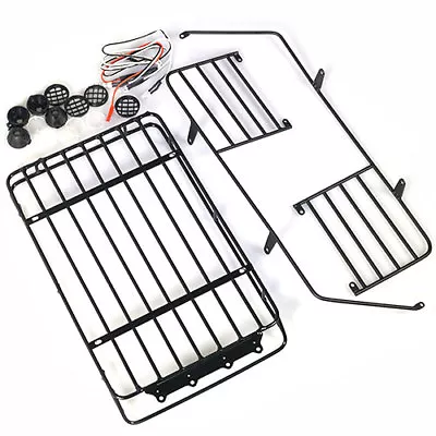 Metal Roll Cage / Luggage Tray With White LED Light For Jeep Wrangler Body • $79.48