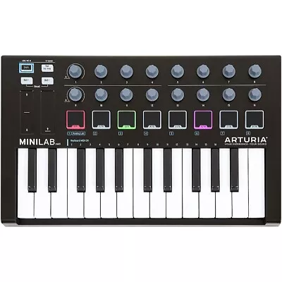 Arturia MiniLab Black Edition Keyboard Controller And Software Bundle • $79