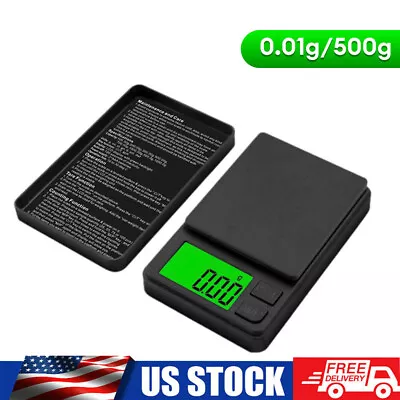 US Digital 500g Kitchen Scales Electronic Balance LCD Food Weight Postal Scale • $11.01