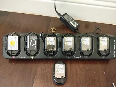 Motorola CLP1010 Two Way Portable Radio W/ Charging Base - 7 Units - Read Desc! • $275