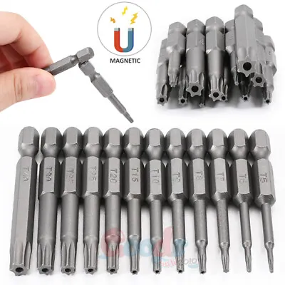 Quick Change Connect Impact Driver Drill Security Tamper Proof Torx Bit Set 12pc • £5.68