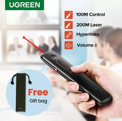 £22.14 • Buy Wireless Presenter Laser Pointer 200M PPT Remote Control Powerpoint Presentation