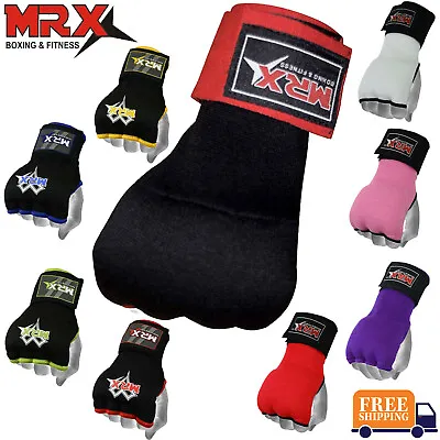 MRX Gel Padded Inner Gloves With Hand Wraps MMA Muay Thai Boxing Fight Punching • $9.99