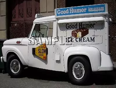 Good Humor Ice Cream Antique Delivery Truck Nostalgic Vintage Canvas Print Large • $42.25