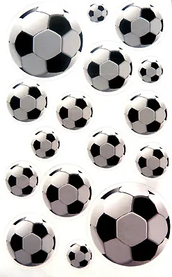 Football Stickers Childrens Card Making Kids Decoration Labels 53708 • £3.20