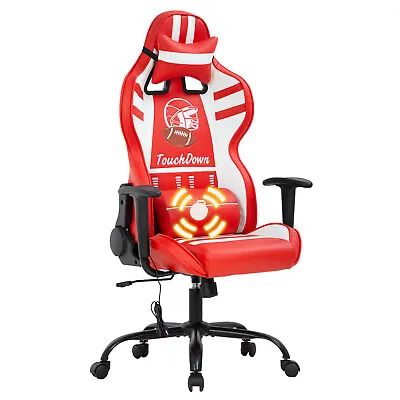 $139.99 • Buy Gaming Chair Massage Office Chair Racing Computer Chair With Lumbar Support Head