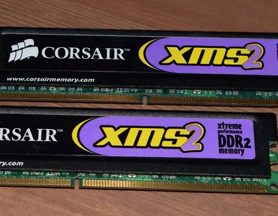 £9.99 • Buy CM2X1024-6400C4 Corsair XMS2-6400 2GB (2 X 1GB) PC2-8500 DDR2-800MHz RAM Memory