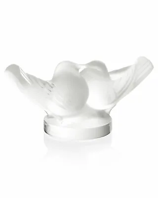 Lalique - Crystal Sculpture - 2 Small Lovebirds - Clear • $495.63