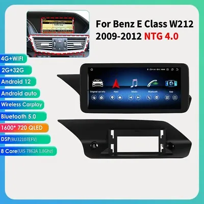 10.33'' Android 12 Car GPS Radio Stereo Wifi For Mercedes Benz E Class E350 NTG4 • $269.99