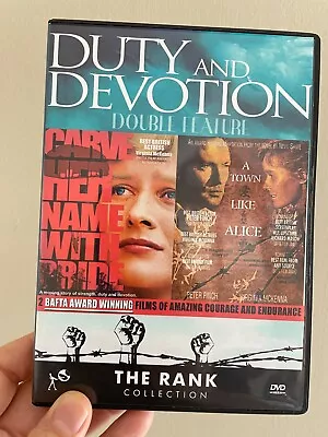 Carve Her Name With Pride / A Town Like Alice (Rank Collection DVD X 2) MINT OOP • $14.95