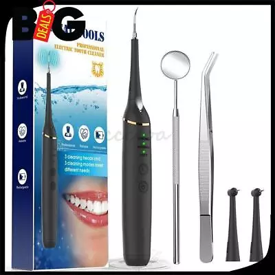 Electric Ultrasonic Dental Calculus Remover Tartar Scaler Scraper Tooth Cleaner • $22.77