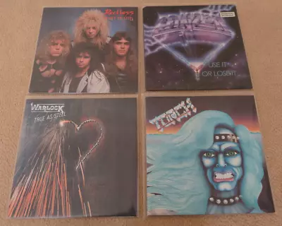 Ist Press Heavy Metal LP Lot Torch Warlock Reckless Lanzer  • $64.01