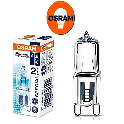 £11.47 • Buy Osram Halogen Capsule Bulb G9 25W Energy Class G Halopin Oven Light Lamp Cooker