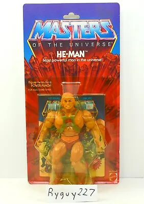 MOTU He-Man 8-back Masters Of The Universe MOC Sealed Figure Vintage • $14995