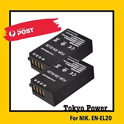 2x EN-EL20/ENEL20 Battery 1400mAh For Nikon 1 AW1/J1/J2/J3/S1/V3/1S1/J3/MH27 • $28.90