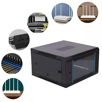 £96 • Buy 6U Professional Wall Mount Server Cabinet Enclosure Server Network Rack 19-Inch