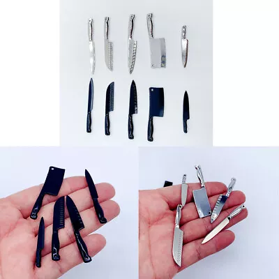 5PC 1/6 Scale Dollhouse Mini Kitchen Knife Model Miniatures Alloy Cooking Set • $7.29