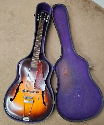 Vintage Early 1940's Gibson Guitar W/ Hardshell Case & Vintage 1946 Gibson Tube • $4200