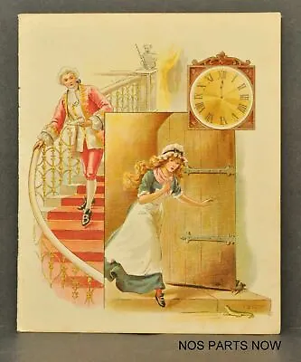 Antique Vtg 1900 Cinderella Clock Litho Print Book Page Illustration E Stewart • $14.24