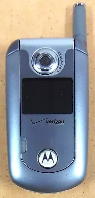 Motorola E Series E815 - Silver & Gray ( Verizon ) Rare Flip Phone - Great Shape • $22.09