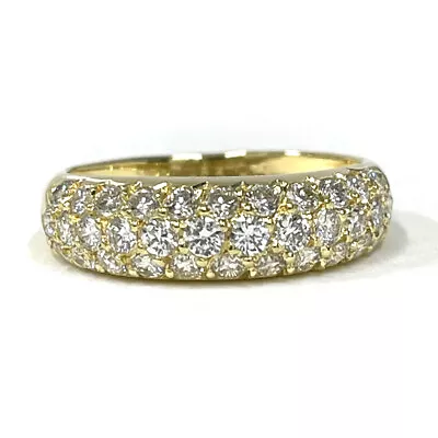 Van Cleef & Arpels K18YG Diamond US Size No. 4-4.5 Ring Pre-Owned [b0201] • $2735.30