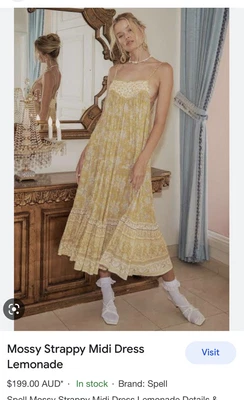 $150 • Buy Stunning Spell And The Gypsy Mossy Midi Dress NWT Size M