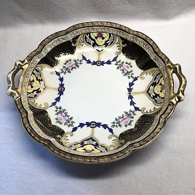 £33.54 • Buy Noritake Japan M Hand Painted Floral Bowl With Handles Gold Trim Antique Vintage