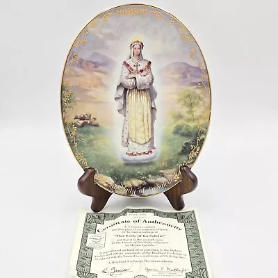 Bradford Exchange Our Lady Of La Salette Visions Of Our Lady Religious Plate COA • $16.95