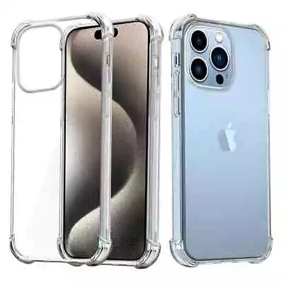 For IPhone 15 14 13 12 11 Pro Max 7 8 Plus XR XS Max Case Shockproof Clear Cover • $8.99