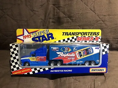 NEW 1995 Matchbox Super Star Transporter Series II - #8 Jeff Burton Raybestos • $16.99