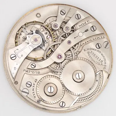 E. Howard Series 7 Model 1912 12-Size 17-Jewel Antique Pocket Watch Movement • $52