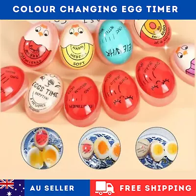 Perfect Boiled Eggs By Temperature Kitchen Helper Colour Changing Egg Timer • $7.10